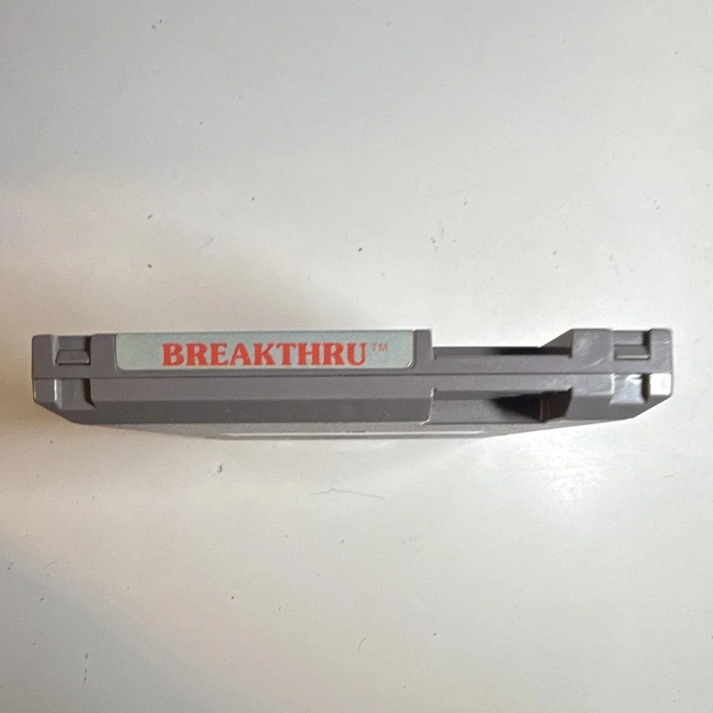 BreakThru Nintendo NES Data East Arcade Hit Video Game Cartridge NES-BH-USA